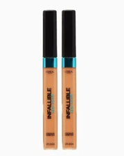 2 PACK L'Oreal Paris Infallible Pro Glow Concealer, 07 creme cafe 0.23 oz