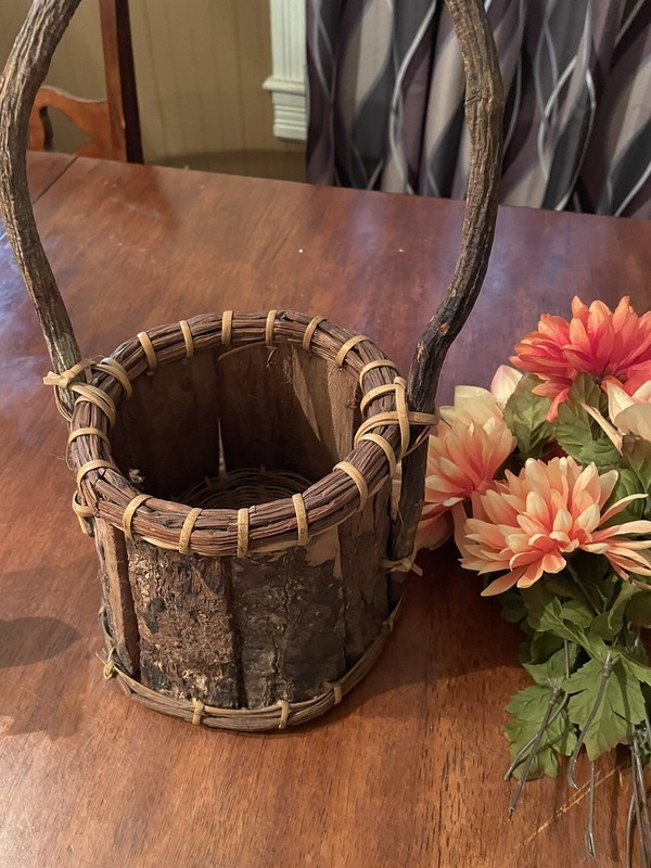 decorative rustic Water bucket with handle