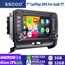 Apple CarPlay For Audi TT MK2 2006-2012 Android 14 Car Stereo GPS Wifi 2+32G RDS