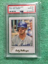 2017 TOPPS GALLERY  BASEBALL. RC CODY BELLINGER  PSA10  GEM MINT