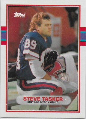 1989 Topps Traded #65T Steve Tasker RC Buffalo Bills Northwestern