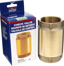 NEW! Plumb Eeze 2” 1-Way Brass Check Valve for Well Pump Irrigation (PENL-CV200)