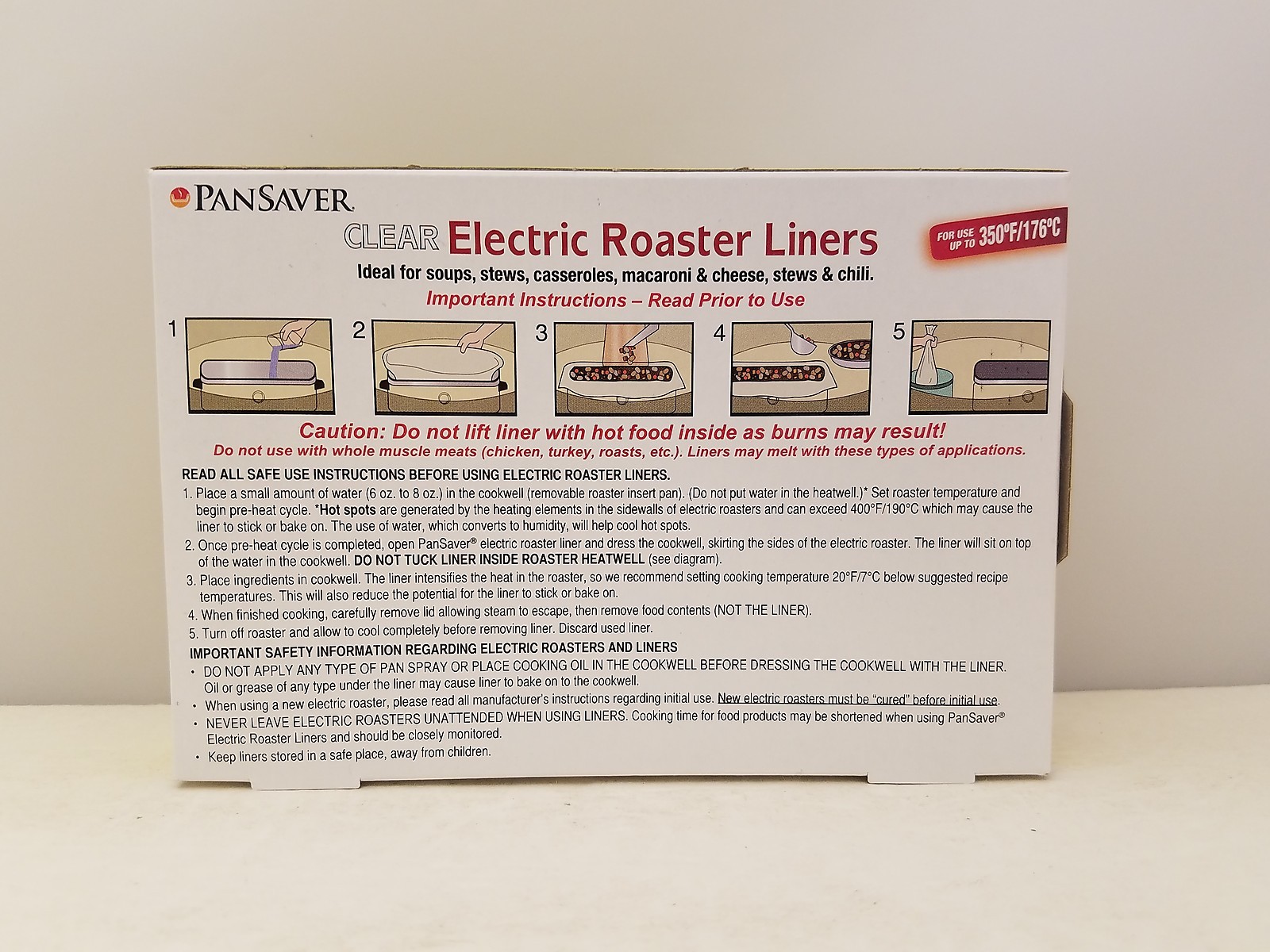 PanSaver Clear Electric Roaster Liners 2 Liners per Box Parve K 1672 NEW eBay