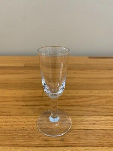Aperitif Glass Shot Glass One Clear Crystal .75 OZ Glass Barware