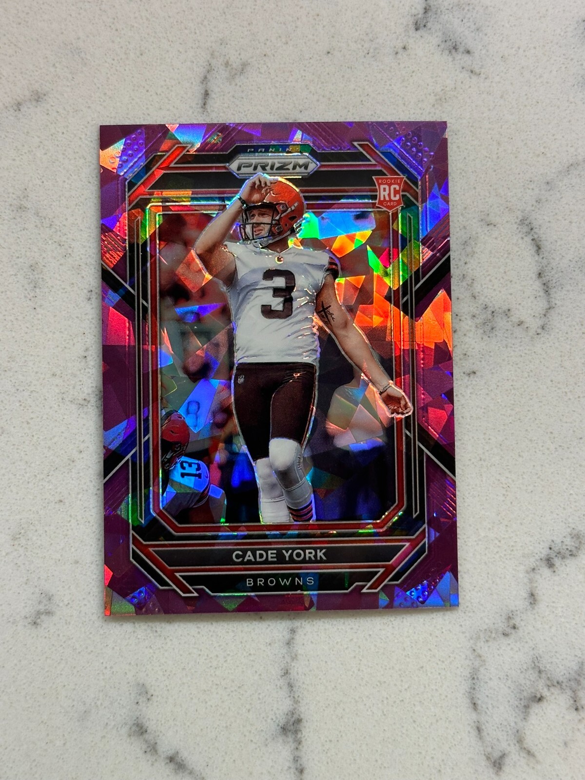 Cade York Panini Prizm #400 Purple Ice