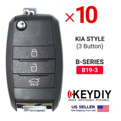 10x KEYDIY KD Universal Car Flip Remote Key For KIA Style B-Series 3B B19-3