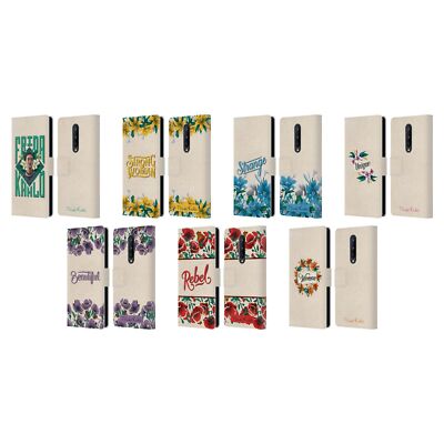 OFFICIAL FRIDA KAHLO TYPOGRAPHY 2 LEATHER BOOK WALLET CASE FOR ONEPLUS PHONES