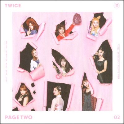 TWICE - Page Two (2nd Mini Album) PINK + MINT 2 version Set +