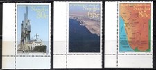 Namibia Stamp Scott #759-761, Walvis Bay, Set of 3, w/Tabs, OG, MNH, SCV$2.10