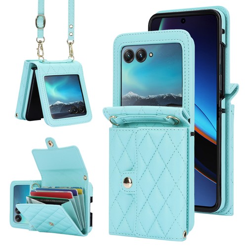 For Motorola Razr 40 Ultra Crossbody Wallet Case RFID Blocking Card Slots Cover - Picture 17 of 18