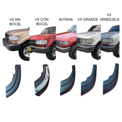 bumper ends caps fits toyota land cruiser fj80 with chrome trim x2