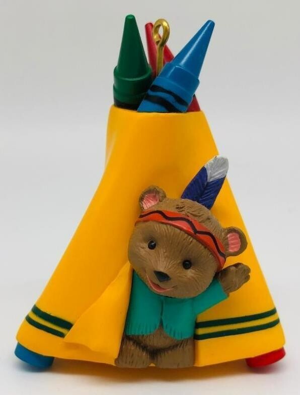 Hallmark Keepsake Ornament Bright 'N Sunny Teepee 1995 Crayola