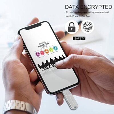 Clé Usb 3.0 Mémoire Stick Pour Iphone 512Go Avec Connecteur [Certifié