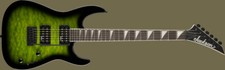 Jackson JS Series Dinky JS20 DKQ 2PT Electric Guitar Trans Green Burst