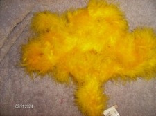 NEW YELLOW MARABOU FUR FEATHER BOA 83" LONG NEW IN PACKAGE