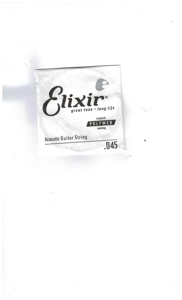 Une Corde Tirant 045 Elixir Polyweb Acoustic pour guitare Acoustique - Photo 1/1