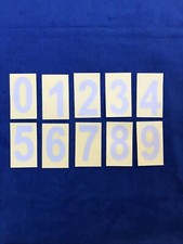 2Set 2.5  Reflective Mailbox Number Sticker 0-9 Adhesive Address Number Silver US