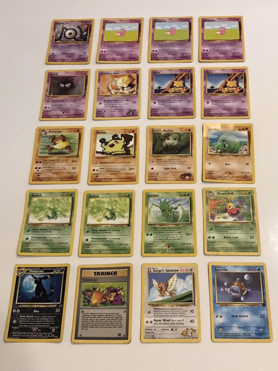 Vintage Pokémon Card Lot Umbreon 13/75 1st Edition Holo RARE