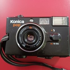KONICA POP BLACK 35mm Vintage Point  Shoot Film Camera-VA7