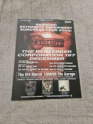 FPOT216 MAGAZIN WERBUNG 12X9'' OHRENSCHMERZEN EXTREM EXPERIMENT EUROPA TOUR 2003