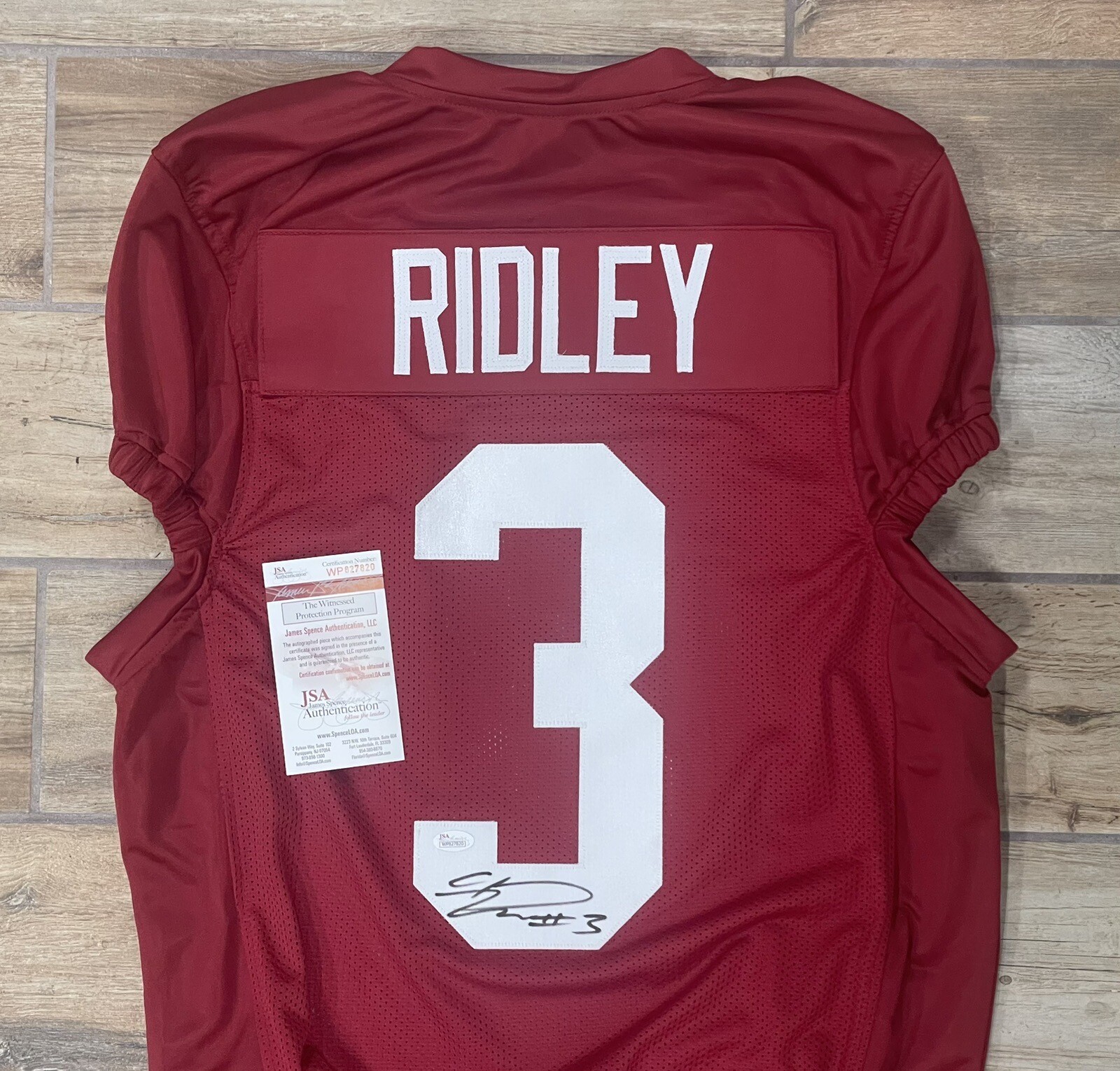 Calvin Ridley Autographed Signed Alabama Crimson Tide Football Jersey w/ JSA COA ~ Jaguars 