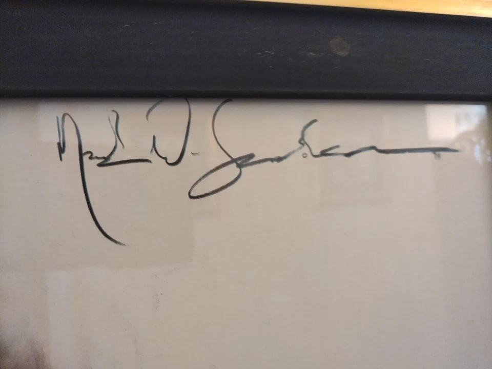 NEAL E SWANSON Abstracto MODERNO VINTAGE LÁPIZ DIBUJO CARBÓN LITOGRAFÍA IMPRESIÓN Foto 4 de 4