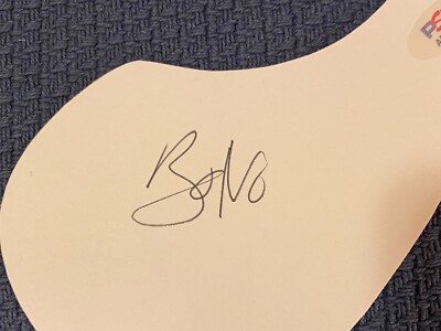 Bono U2 Paul Hewson Signed Auto Autograph Guitar Pickguard PSA COA Rare Rock Pop
