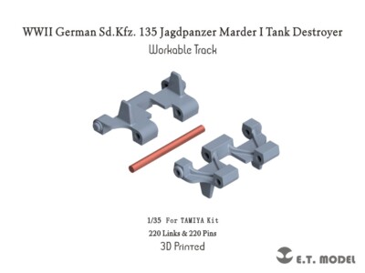 Etmodel Germany SD. Kfz.135 Weasel I Tank Fighter 3D Printing Movable Track