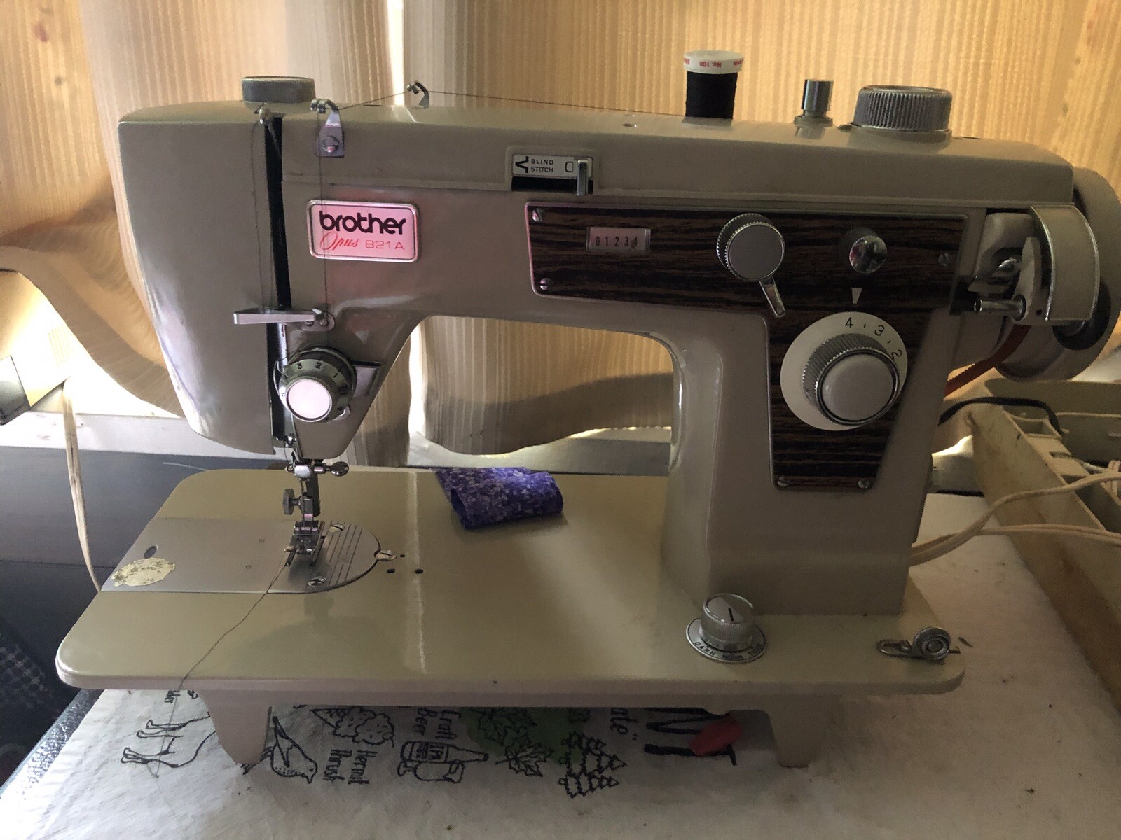 For Sale - Vintage Brother Opus 821A Sewing Machine Metal