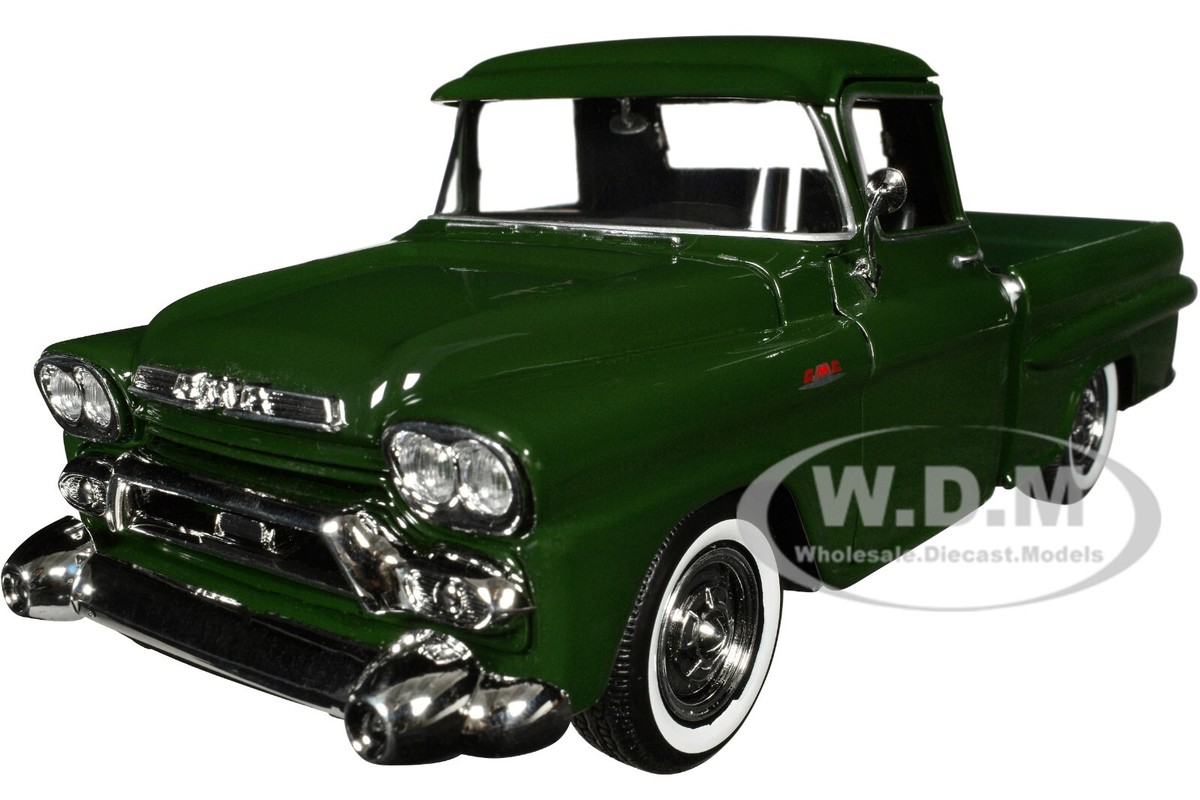 MM TL1/24 1958 GMC 100 ワイドサイド ピックアップ 1958 GMC 100 WIDESIDE PICKUP GREEN 1/24 DIECAST MODEL CAR BY