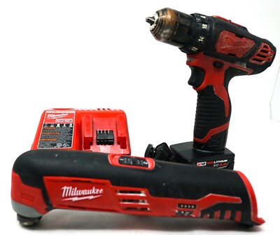 Milkwaukee [2426-20] 12V Multi-Tool & [2407-20] 12V 3/8'' Drill/Driver Set