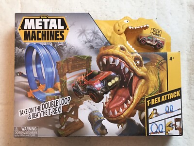 ZURU METAL MACHINES - T REX ATTACK - WILD THING RED TRUCK INCLUDED - NEW