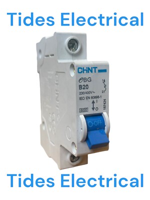 Chint MCB 25 Amp Typ B 25A einpoliger Leitungsschutzschalter B25 EBG 187425