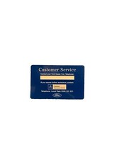 Ford Card Customer Service Used PVC Card Collectible Memorabilia Vintage Rare