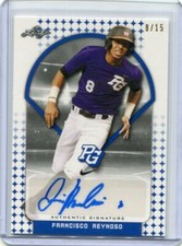 2018 Leaf Perfect Game Blue Autographs Javier Francisco Reynoso Auto 8/15