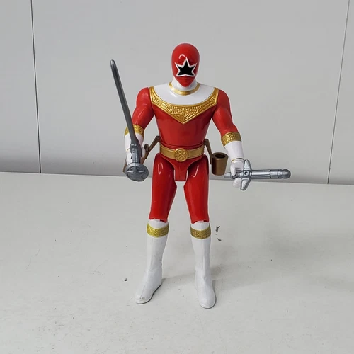 VTG Power Rangers Zeo Red Ranger V Action Figure 1996 Bandai Missing Gun
