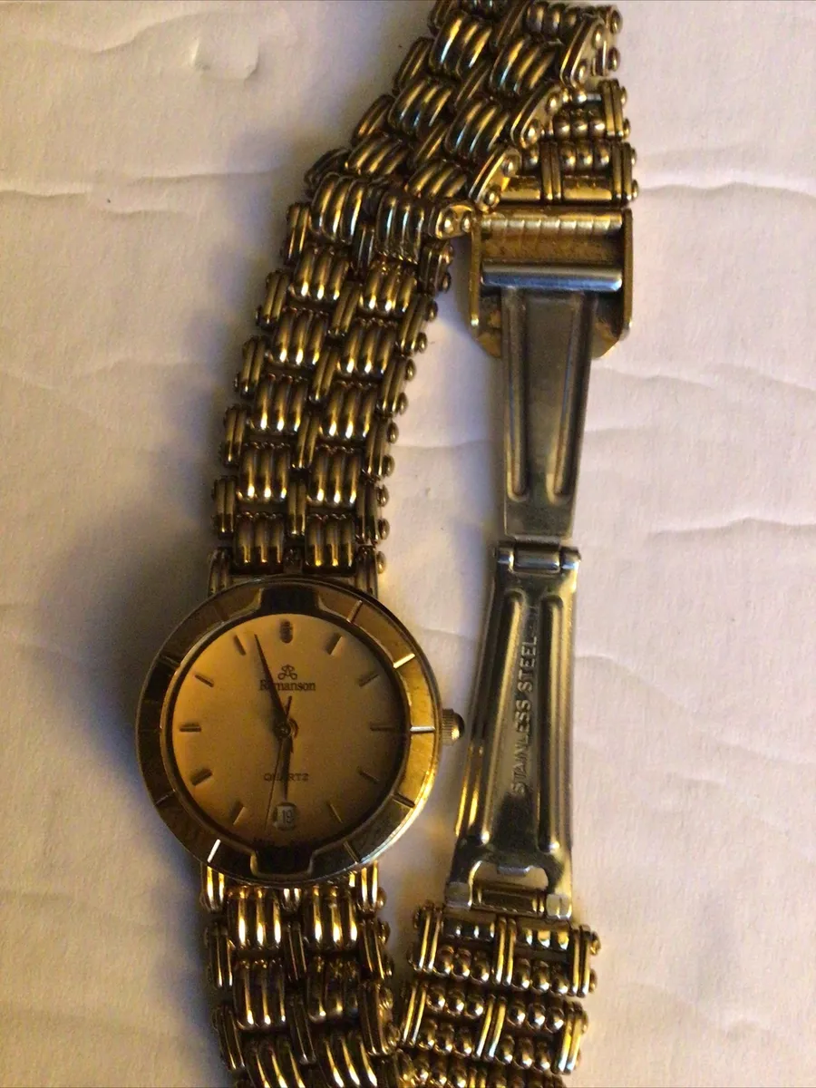 Omega swiss quartz 22k gold plated sale