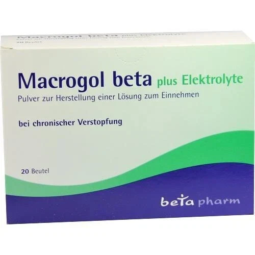 BETAPHARM ARZNEIMITTEL GMBH MACROGOL beta plus Elektrolyte Pulver 20St Pulver PZN 9247038