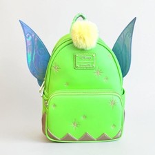 Loungefly Disney Tinker bell Mini Backpack Iridescent Wings NWT Peter Pan Fairy