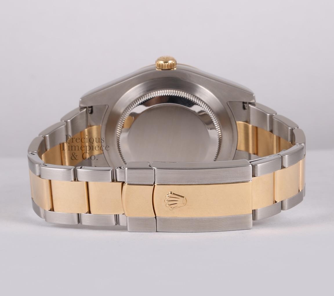 Rolex Datejust II 116333 Two-Tone Oyster Ivory Diamond Dial 18K Fluted Bezel image 8