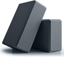 Yoga Blocks 2 Pcs, 9"x6"x3" Yoga Brick Foam Blocks EVA Foam Block Yoga Props