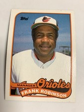 1989 Topps Manager Frank Robinson Baltimore Orioles