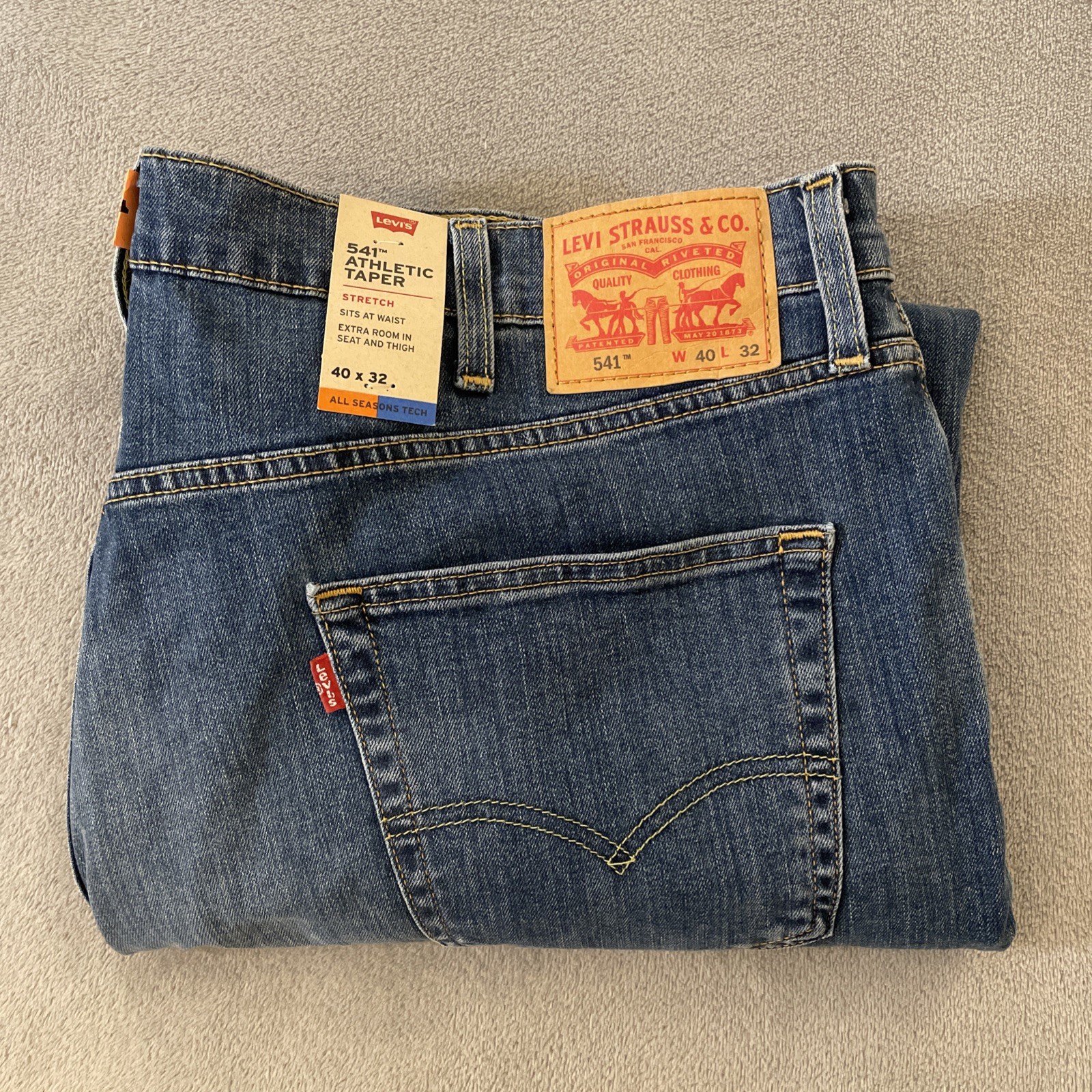 Pants Men's *fits 42x29 Stretch Chinos Denim