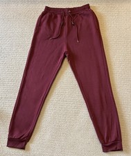 Blue Ice Premium Clothing Women’s Drawstring Fleece Sweatpants| Burgundy | 2XL