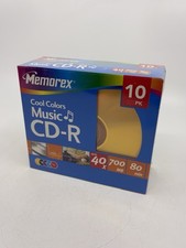 Memorex CD-R 10-Pack Cool Colors, 40x700MB, 80min Sealed