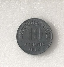 10 Pfennig 1919 Kursm&uuml;nze Deutsches Kaiserreich Top Pr&auml;gefrisch