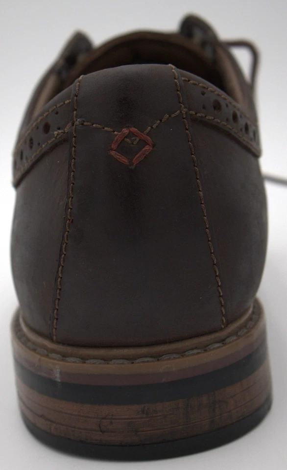 Bostonian Men’s 10.5M Leather Wingtip Oxford Dress Shoes Brown Brogue Comfort - Image 4 of 4