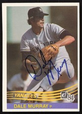 Dale Murray Signed 1984 Donruss Card #577 New York Yankees