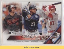 2016 Topps League Leaders All-Star Game Chris Davis Mike Trout #26 READ fm0