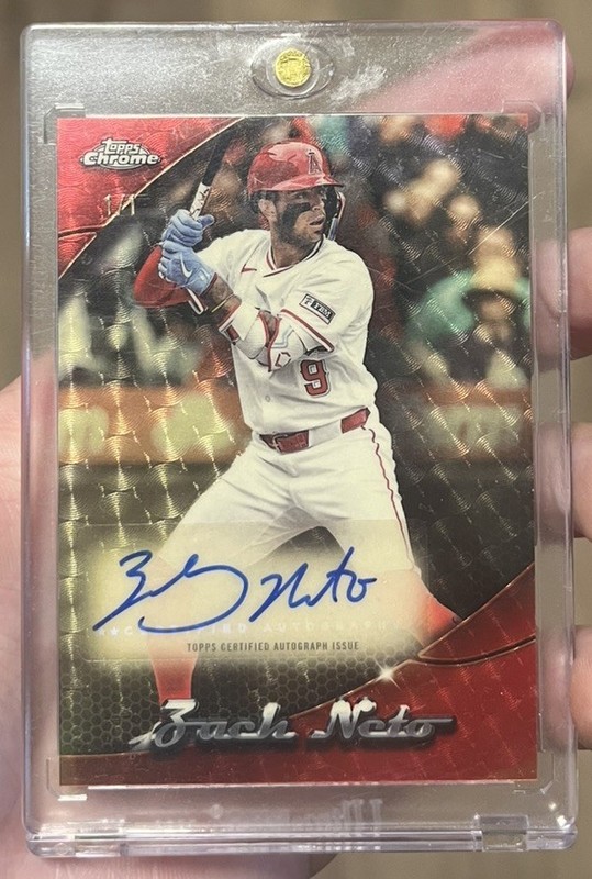 2025 Topps Chrome Update - Zach Neto Chromeography Superfractor Auto 1/1